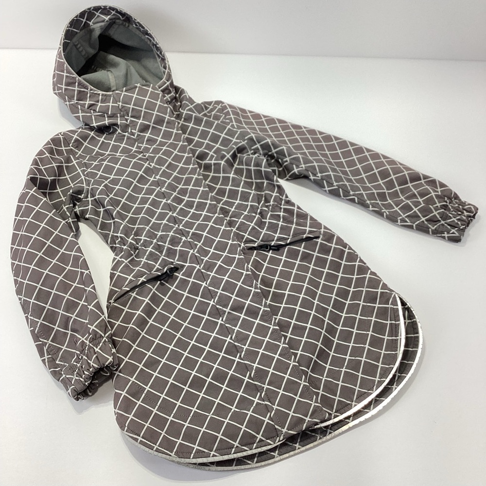 Ivivva Athletica Girls Checkered Jacket Ivivva Coat With Hood Size 6